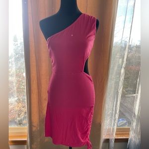 LilyCoco Women's One Shoulder Bodycon Dress
Hot Pink Sz. S